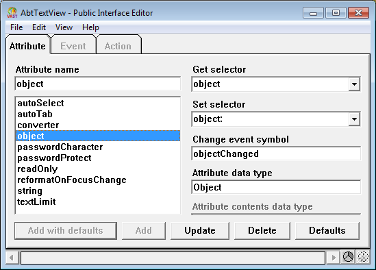 Public Interface Editor
