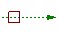 Visual cue on dashed connection line