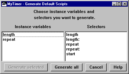 Generating scripts