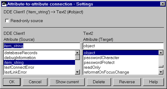 Connetion settings