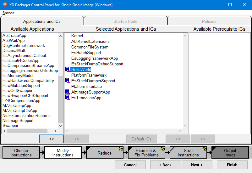 Press arrow key(s) to move applications