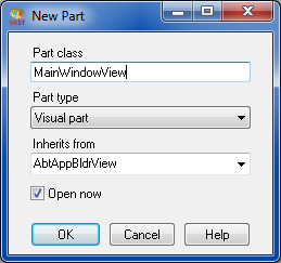 New part window