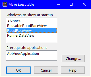 Make Executable window