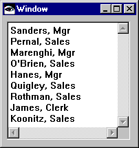 Display result rows as strings Display result rows as strings