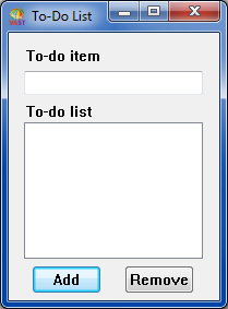 first application: To-Do list first application: To-Do list