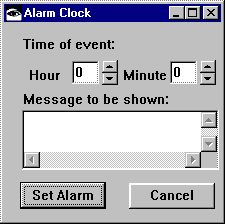 Alarm clock user interface Alarm clock user interface