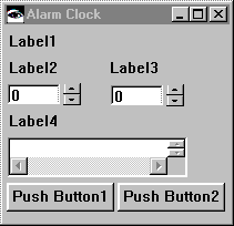 Alarm clock window with title changed Alarm clock window with title changed
