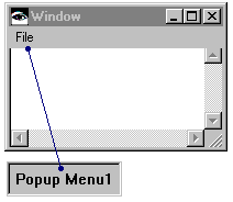 Window with menu Window with menu