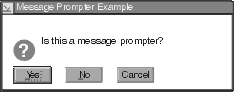 Message prompter Message prompter