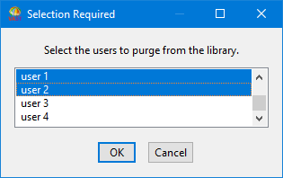 Purging users Purging users