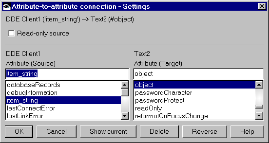 Connetion settings Connetion settings