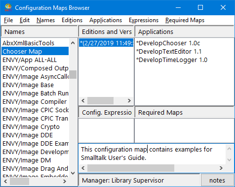 Configuration Maps Browser Configuration Maps Browser