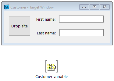 CustomerView target window