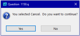 MsgSelect dialog