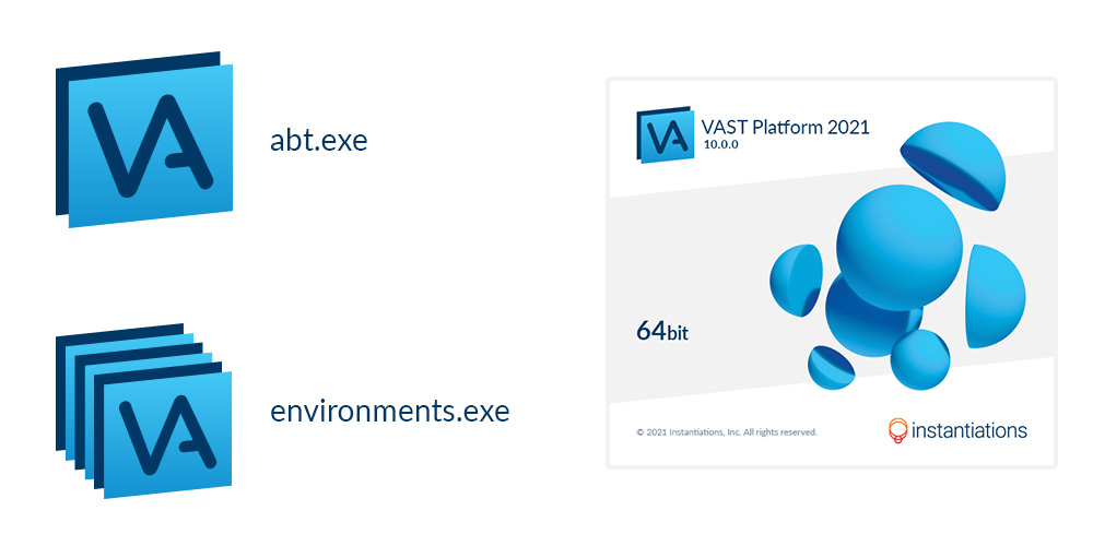 Visual updates to branding of VAST shown