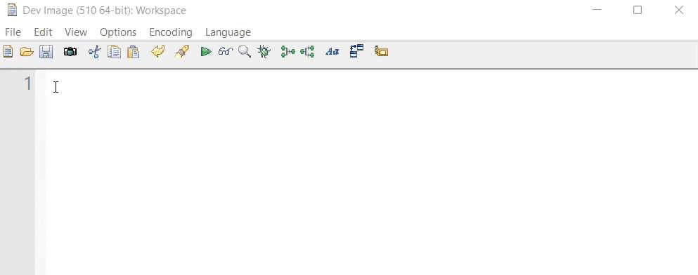 Encoding workspace demonstrated