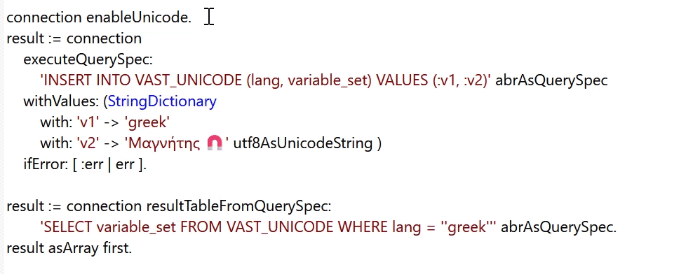 Unicode added to databases